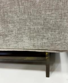 Harvey Probber Mid century Modern Sofa Newly Upholstered Brass Stretcher - 3528450