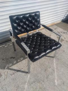 Harvey Probber Milo Baughman for Thayer Coggin Leather Lounge Chair - 3877841