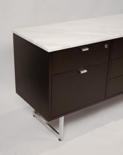 Harvey Probber Minimalist 1960s Harvey Probber Credenza with Calacatta Marble Top - 1119348