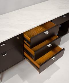 Harvey Probber Minimalist 1960s Harvey Probber Credenza with Calacatta Marble Top - 1119349