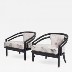 Harvey Probber Open Frame Lounge Chairs Attributed to Harvey Probber Pair - 1215257