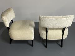 Harvey Probber Pair Mid Century Modern Organic Form Harvey Probber Style Lounge Slipper Chair - 2672945