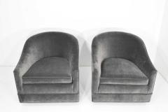 Harvey Probber Pair of Harvey Probber Swivel Lounge Chairs - 1105487