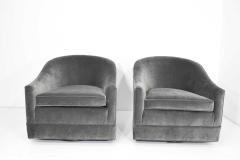Harvey Probber Pair of Harvey Probber Swivel Lounge Chairs - 1105489