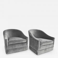 Harvey Probber Pair of Harvey Probber Swivel Lounge Chairs - 1106865