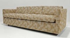 Harvey Probber Pair of Harvey Probber Tuxedo Sofas in Lee Jofa Upholstery - 4274375