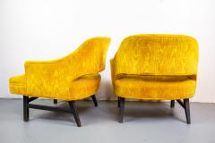 Harvey Probber Pair of Upholstered Lounge Chairs by Harvey Probber US 1960s - 1544965