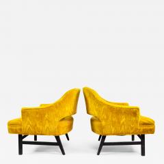 Harvey Probber Pair of Upholstered Lounge Chairs by Harvey Probber US 1960s - 1545449