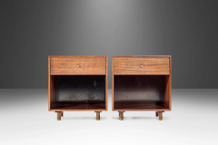 Harvey Probber Rare Set of Two 2 Mid Century Modern End Tables in Mahogany by Harvey Probber - 2625422