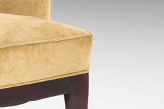 Harvey Probber Saber Leg Lounge Chair in Walnut and Original Fabric - 2613295