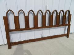 Harvey Probber Stunning Cathedral Style Walnut Kingsize Headboard Mid Century Modern - 2707584