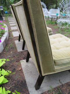 Harvey Probber Stunning Pair of Harvey Probber Chunky Leg Slipper Chair Mid Century Modern - 1252576