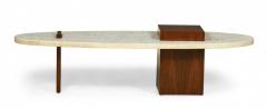 Harvey Probber Terrazzo and Walnut Surfboard Form Coffee Table manner of Harvey Probber  - 2794085