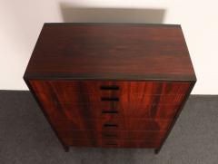 Harvey Probber Vintage Six Drawer Rosewood and Mahogany Highboy Chest Dresser by Harvey Probber - 4611188