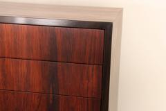 Harvey Probber Vintage Six Drawer Rosewood and Mahogany Highboy Chest Dresser by Harvey Probber - 4611192