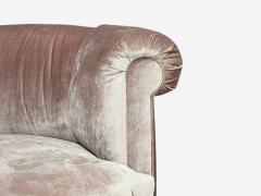 Haute House Large Audrey Channel Sofa Purple Fabric Giltwood 21st c  - 4607734