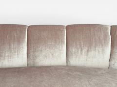 Haute House Large Audrey Channel Sofa Purple Fabric Giltwood 21st c  - 4607735