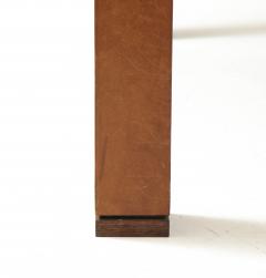 Havana Leather Dining Table France c 1960 70 - 2267421