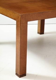 Havana Leather Dining Table France c 1960 70 - 2267423