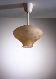 Havana Yellow Glass Pendant with Dot Decorations - 1924627