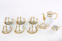 Haviland Limoges Gilt Porcelain Coffee Tea Service for 12 - 1949612