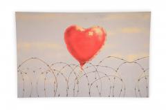 Heart Balloon On Barbed Wire Giclee - 3186241