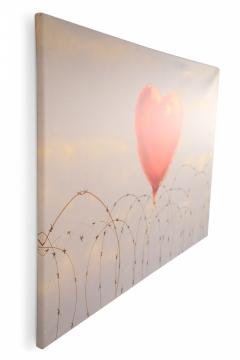 Heart Balloon On Barbed Wire Giclee - 3186243