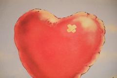 Heart Balloon On Barbed Wire Giclee - 3186246