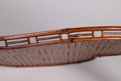 Heart Shaped Rattan and Bamboo Tray - 1631410
