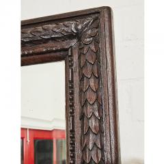 Heavily Carved Antique French Oak Mirror - 2427314