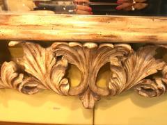 Heavily Carved French Frame Flanking a Bevelled Glass Wall or Console Mirror - 2991803