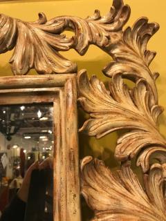 Heavily Carved French Frame Flanking a Bevelled Glass Wall or Console Mirror - 2991811