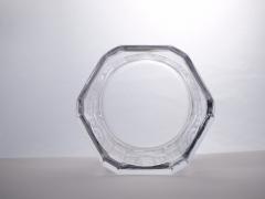 Heavy Orrefors Sweden Cut Crystal Art Deco Style Covered Dish - 3124365