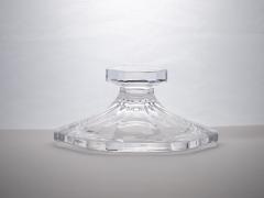 Heavy Orrefors Sweden Cut Crystal Art Deco Style Covered Dish - 3124366