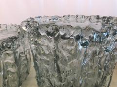 Heavy Textured Murano Glass Side Table - 869922