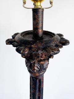 Heavy Traditional Spanish Colonial Revival Style Floor Lamps Pair - 4432384