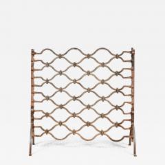 Heavy Wrought Iron Medieval Fireplace Guard - 4445438