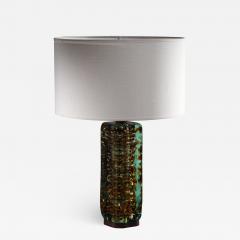Heavy glass based Italian table or console lamp - 1607178