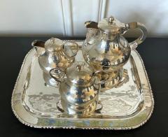 Hector Aguilar Mexican Modernistic Sterling Silver Tea Coffee Set by Hector Aguilar - 2387314