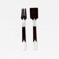Hector Aguilar Sterling and Ebony Salad Set by Hector Aguilar - 4558416