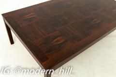 Heggen Mid Century Rosewood Patchwork Coffee Table - 1868746