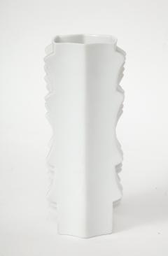 Heinrich Fuchs Mid Century White Relief Vase - 785523