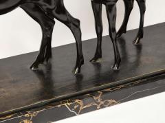 Heinrich Karl Scholz Heinrich Karl Scholz Austria 1880 1937 A Fine Patinated Bronze Group of Deer - 2137918