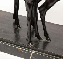 Heinrich Karl Scholz Heinrich Karl Scholz Austria 1880 1937 A Fine Patinated Bronze Group of Deer - 2137924
