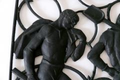 Heinrich Moshage Cast Iron Art Deco Wall Relief Unsere Arbeit by Heinrich Moshage 1929 Germany - 4210297