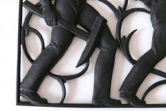 Heinrich Moshage Cast Iron Art Deco Wall Relief Unsere Arbeit by Heinrich Moshage 1929 Germany - 4210298