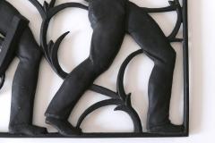 Heinrich Moshage Cast Iron Art Deco Wall Relief Unsere Arbeit by Heinrich Moshage 1929 Germany - 4210300