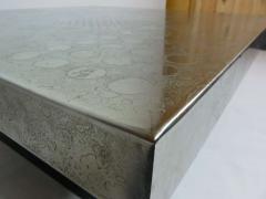 Heinz Lilienthal Etched Metal Coffee Table by Heinz Lilienthal - 388065