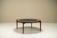 Heinz Lilienthal Heinz Lilienthal E8 Coffee Table in Rosewood Blue Stone and Agate the 1970s - 3092346