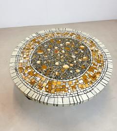 Heinz Lilienthal Mid Century Modern Mosaic Topped Coffee Table by Heinz Lilienthal - 2976457